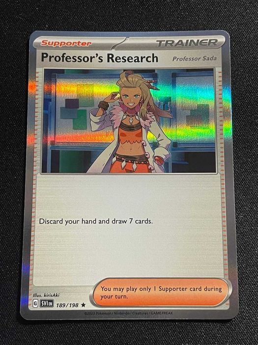 Carta Pokémon Professor's Research Sada 189/198 Scarlet & Violet