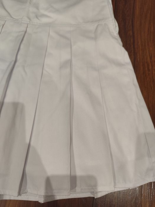 Nowa biała spódnica next plisowana r. 158 na ok. 13 lat