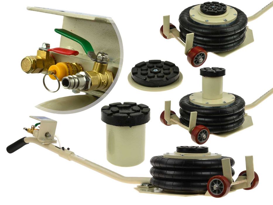 Podnośnik pneumatyczny 3,5T Bałwanek Adapter