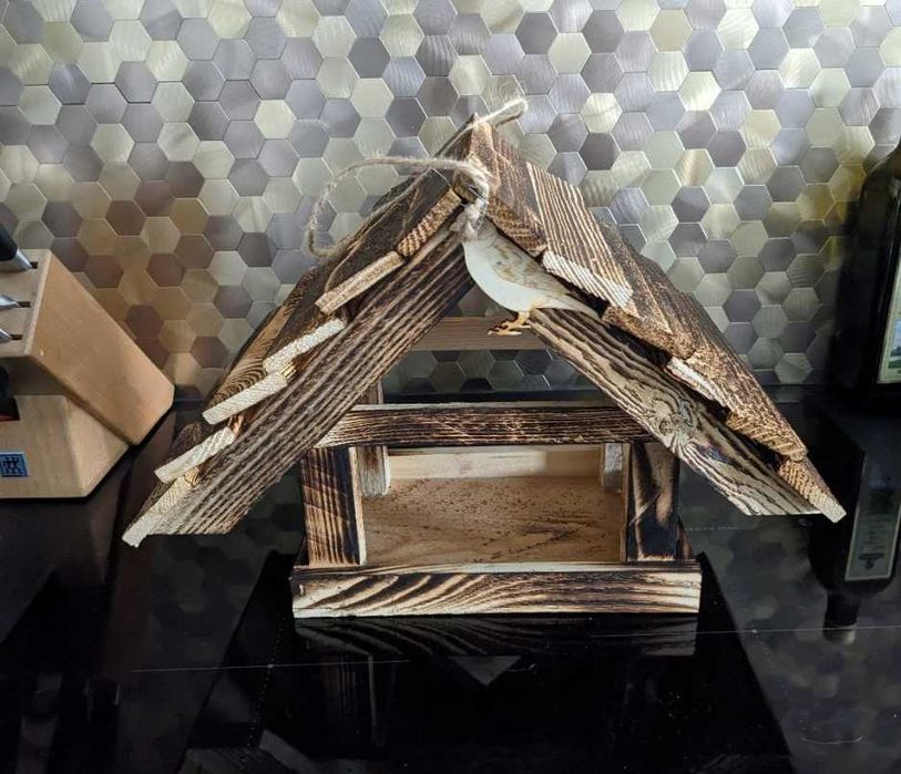 Karmnik dla ptaków budka dekoracja ogród taras dom