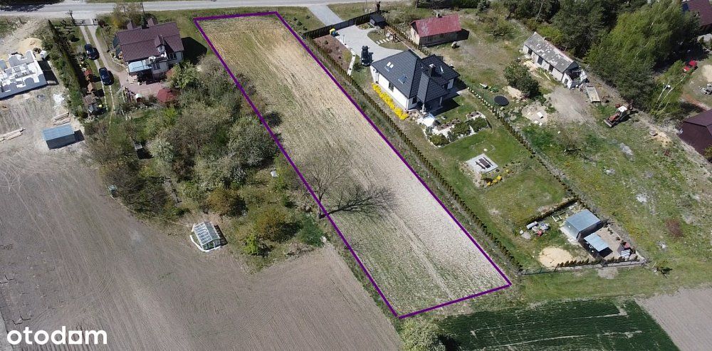 Działka budowlana 18ar| Ochoża| gmina Wierzbica