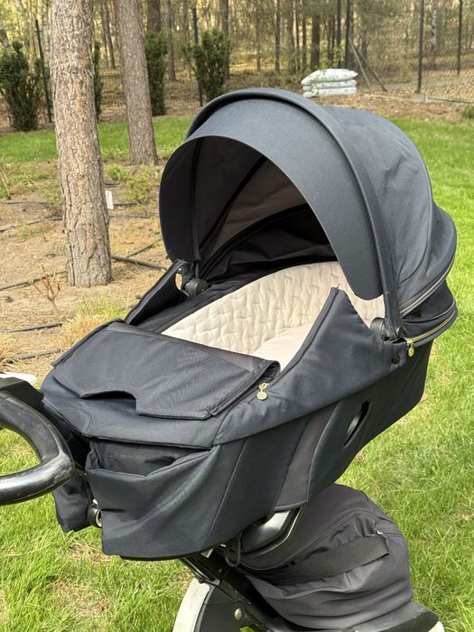 Wózek Stokke Xplory Black spacerówka gondola stan bdb