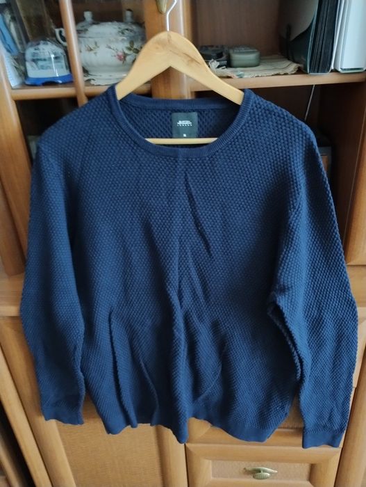 Sweter męski granatowy