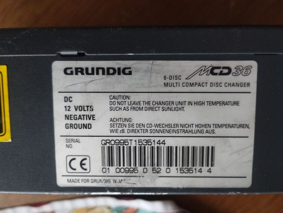 Caixa 6 CDs Grundig MCD 36