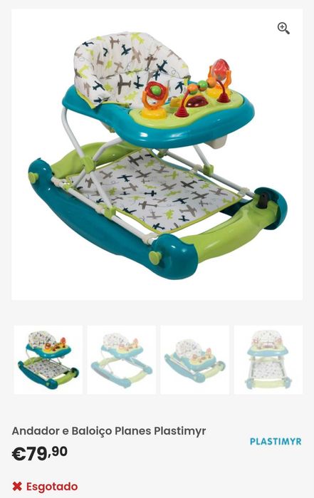 Andador/voador com baloiço para bebé