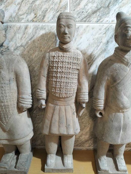 Lote 4 guerreiros terracota da china (Raros) (ver desconto no texto)