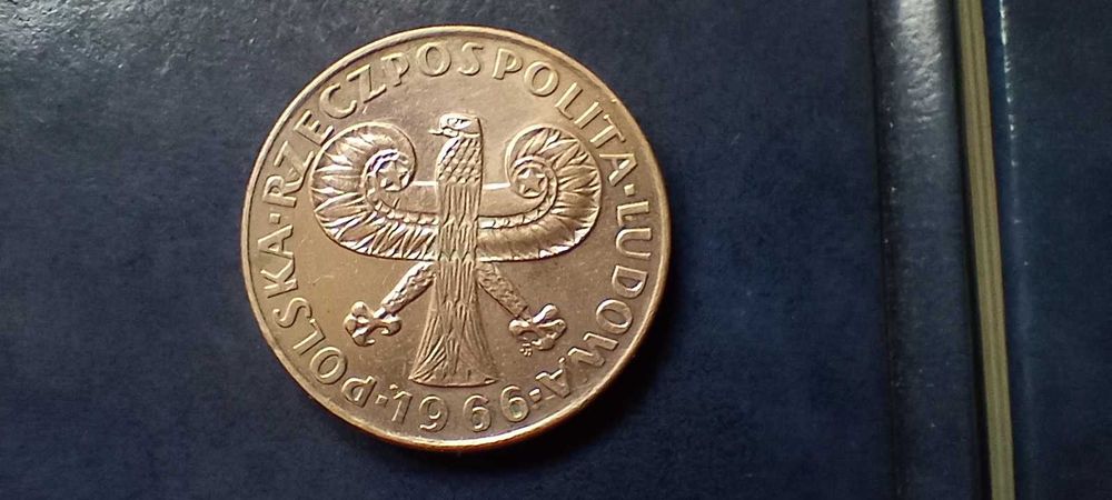 Stare monety 10 złotych 1966 mała kolumna PRL