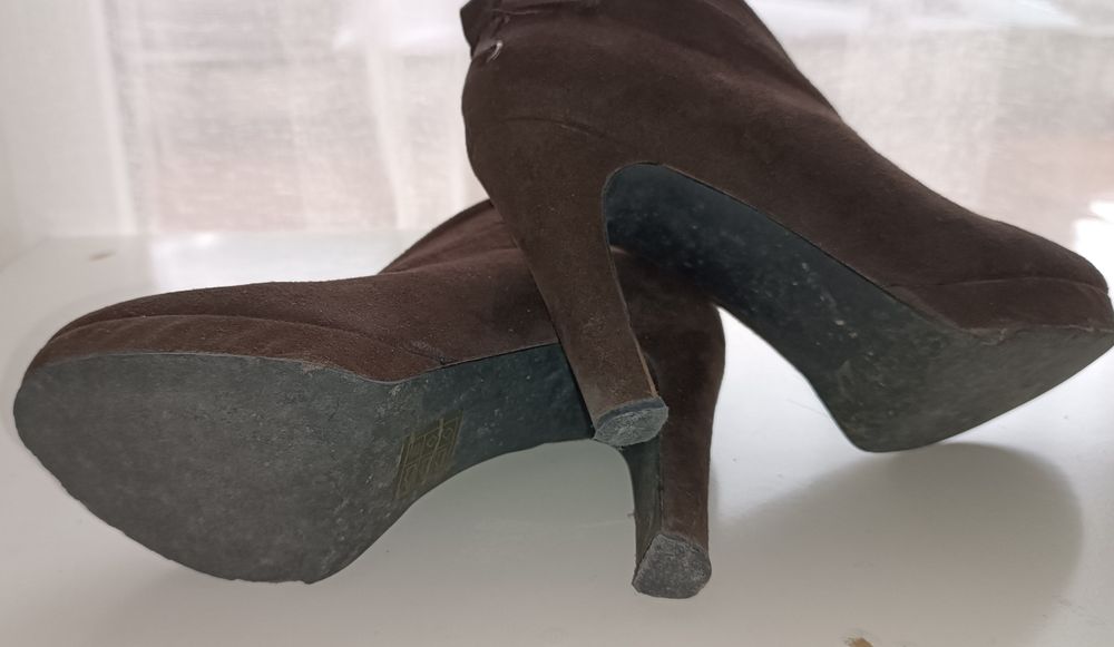 Botins senhora castanho 37