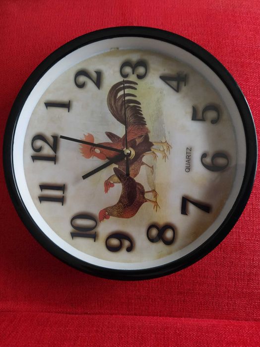 Relógio rústico de Parede a pilhas 25cm diâmetro