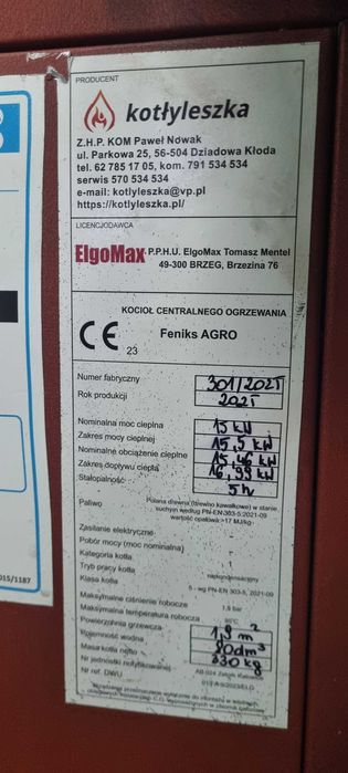 PIEC, KOCIOŁ 15kw na Drewno Węgiel