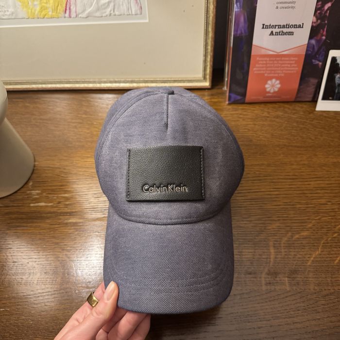Granatowa męska czapka Calvin Klein oryginalna z daszkiem Ralph