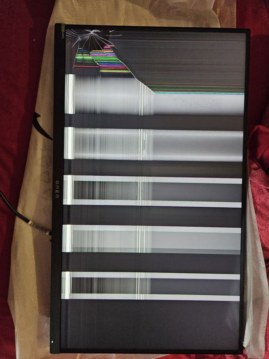 HP Omen 27qs монітор на запчастини (2K, 240Hz, пошкоджена матриця)