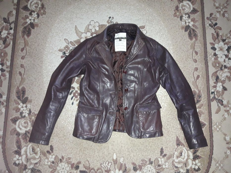 Женская кожаная куртка Bomboogie пиджак жакет размер М (44-46)