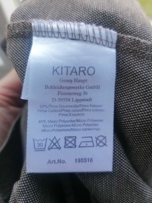 Brązowe męskie polo Kitaro XL