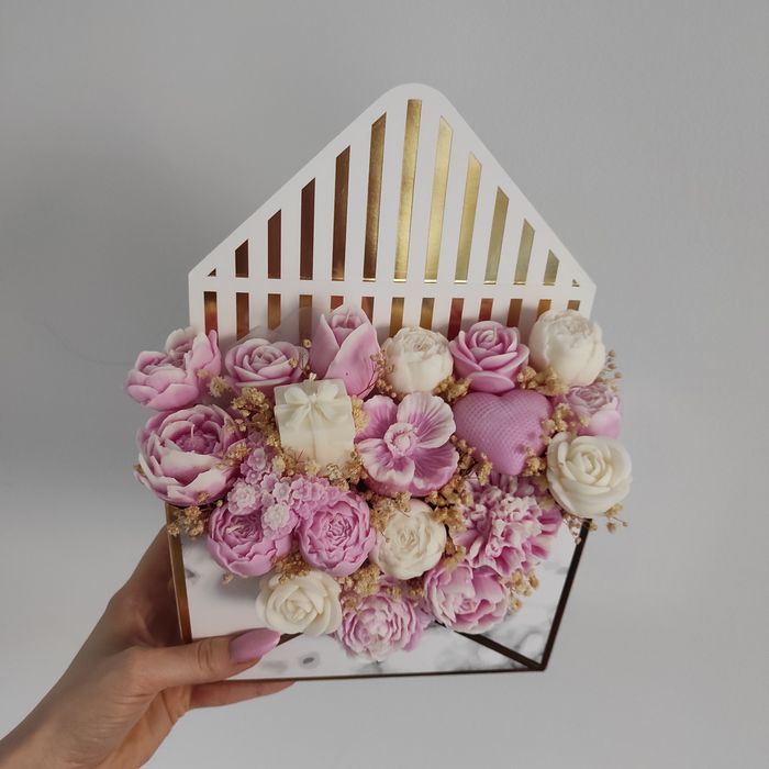 Flowerbox ze świec sojowych