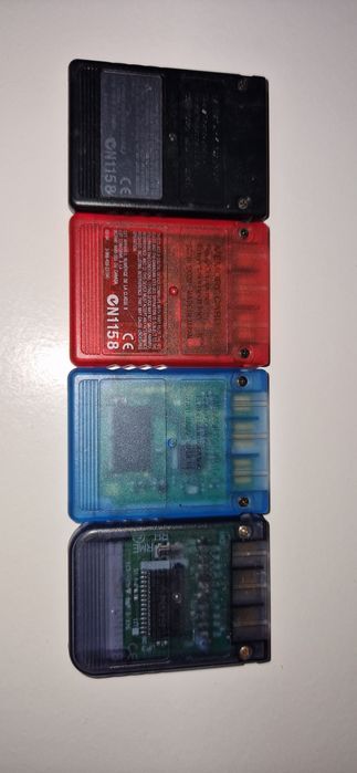 Cartões de Memória originais Playstation
3 UNID (preto, azul e vermelh