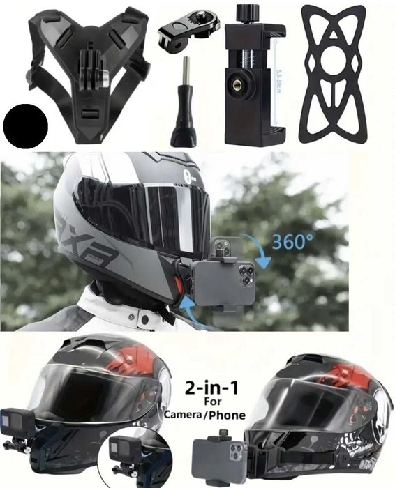 Uchwyt na telefon do kask motocyklowego Mocowanie kamer Sportowa GoPro