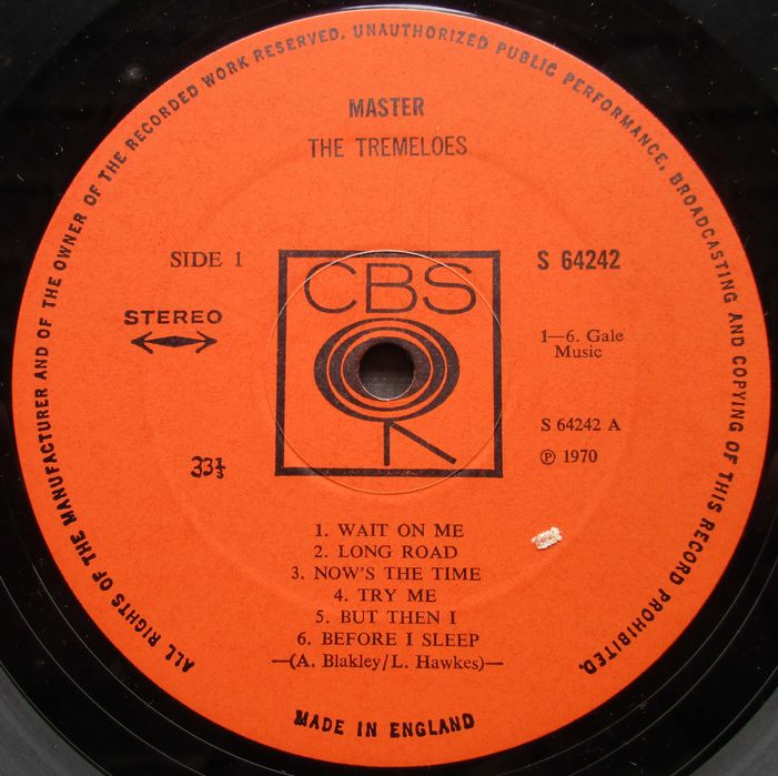 Tremeloes - - - - - Master - - - - - LP