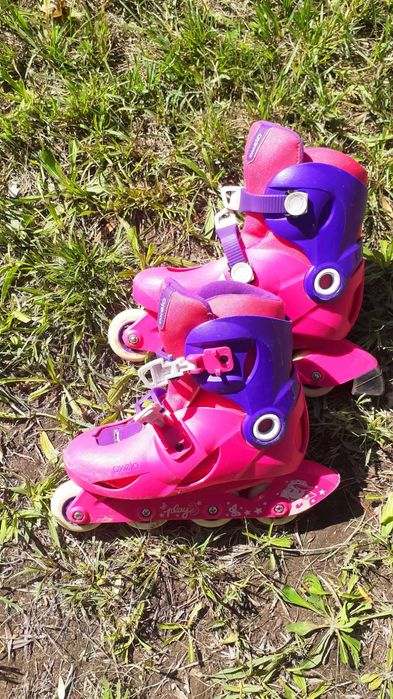 Patins para criança Play 3 Rosa/violeta - marca Oxelo