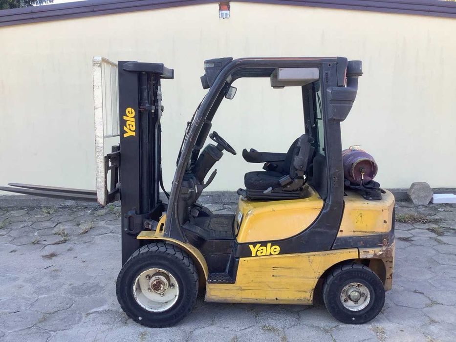 Yale GLP25 | Triplex 4,95 m | Wolny Skok | Przesuw | LPG