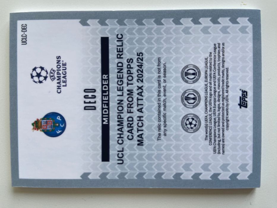 UCL Champion Relic DECO 24/25 Porto