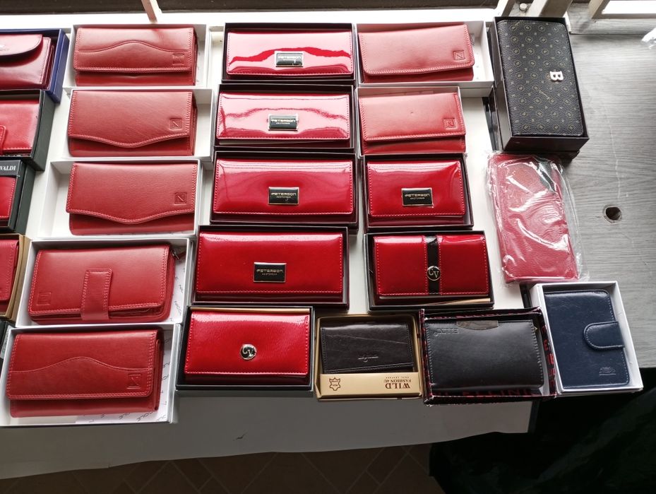 Portfele damskie skórzane