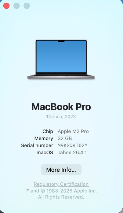 MacBook PRO 14 M2 Pro 10 CPU/ 19 GPU/ 32 RAM/ 512 Space gray Z17G002HU
