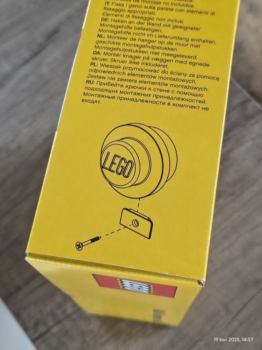 LEGO kolorowe wieszaki 3 sztuki 4016