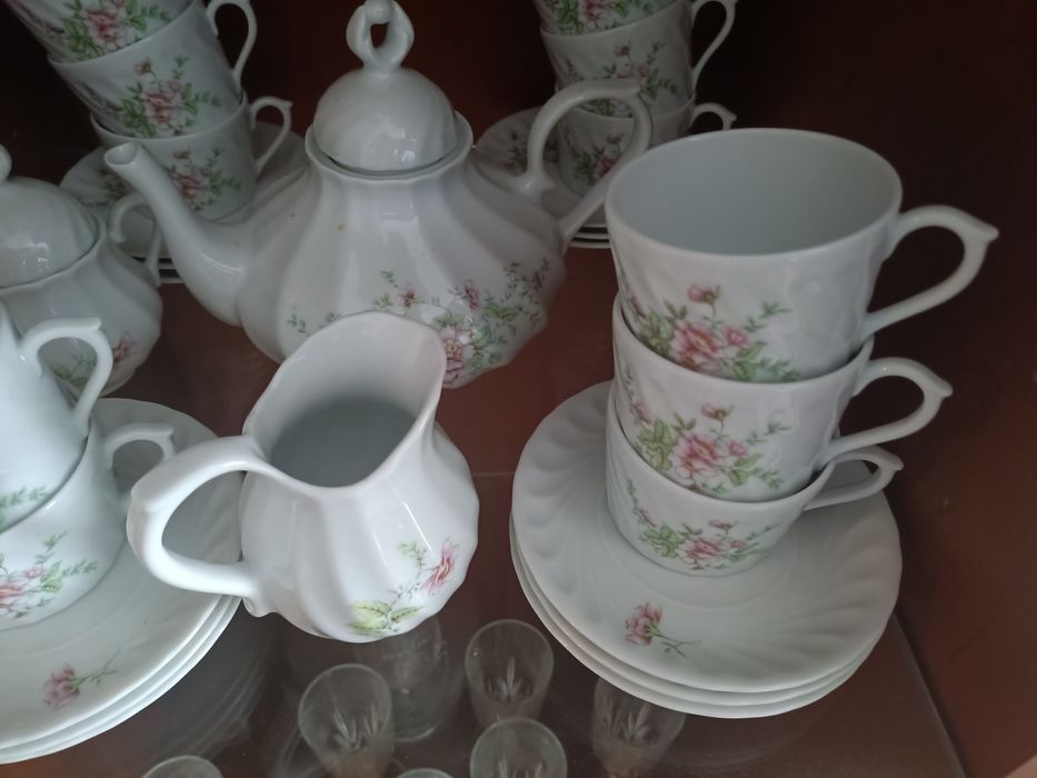 Conjunto de chá Porcelana Quinta Nova