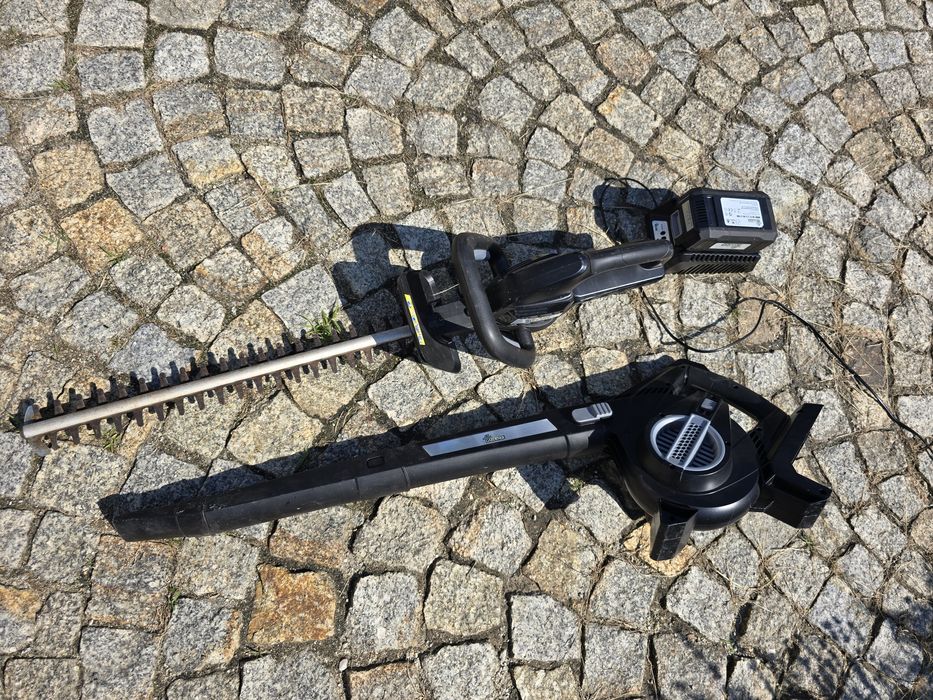 Dmuchawa i Nożyce akumulatorowe  do żywopłotu