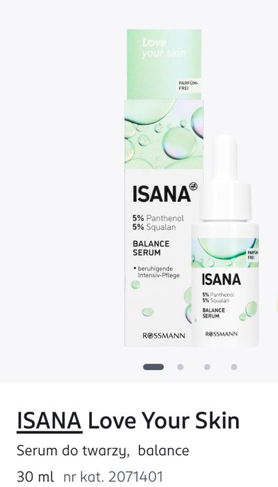 ISANA Balance serum skwalan, pantenol
