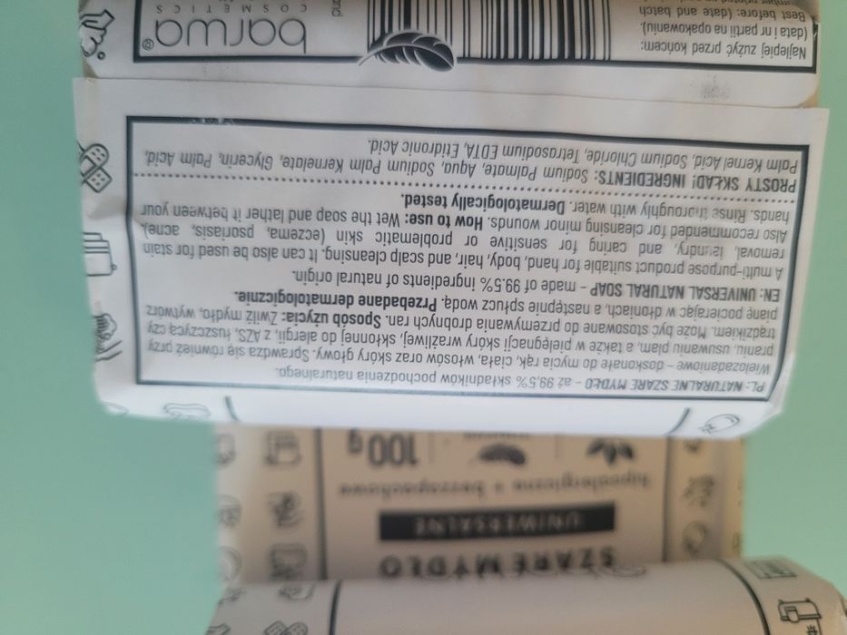Szare mydło hipoalergiczne 8 szt.