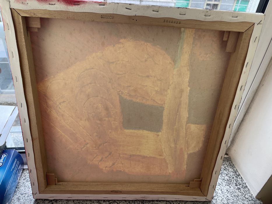 Quadro 50 X 50 cm pintado à mao por pintora local