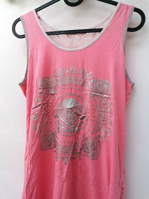 Camisola Rosa com estampagem prateada