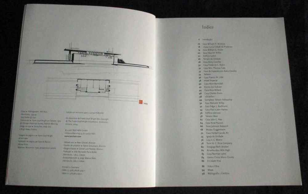 Livro Frank Lloyd Wright Construir para a Democracia Taschen