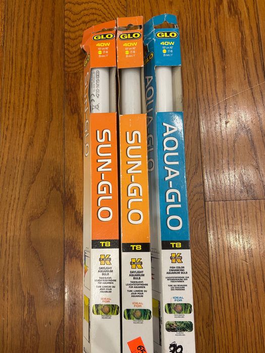 Trzy sztuki świetlówki akwarystyczne 107 cm Dobre dla roslin