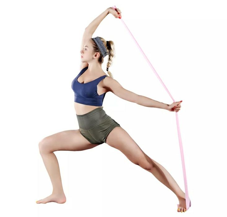 Резиновая лента для фитнеса, эластичный эспандер для йоги, пилатеса