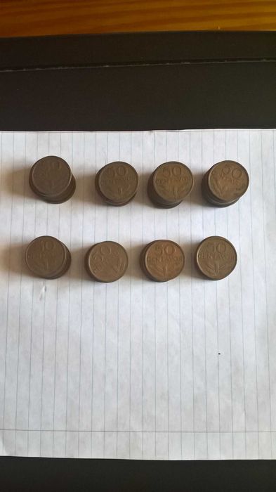 62 moedas de 50 centavos