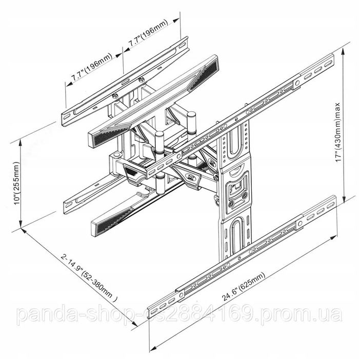 43"-80" Кронштейн для тв V-Star P6 Кріплення для телевізора