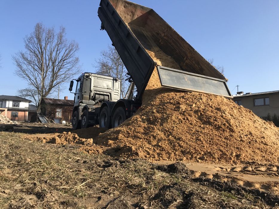 Transport, wywrotka 4-osiowa, wanna, wywóz