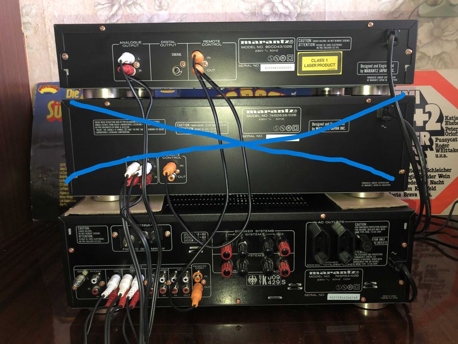 Marantz FM/AM ресивер SR-53  програвач CD-43