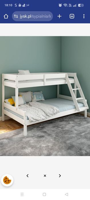 Łóżko piętrowe jykea