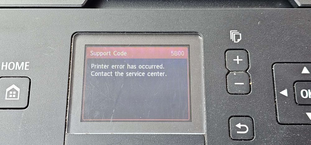 Canon PIXMA MG5550 z kodem wsparcia: 5B00