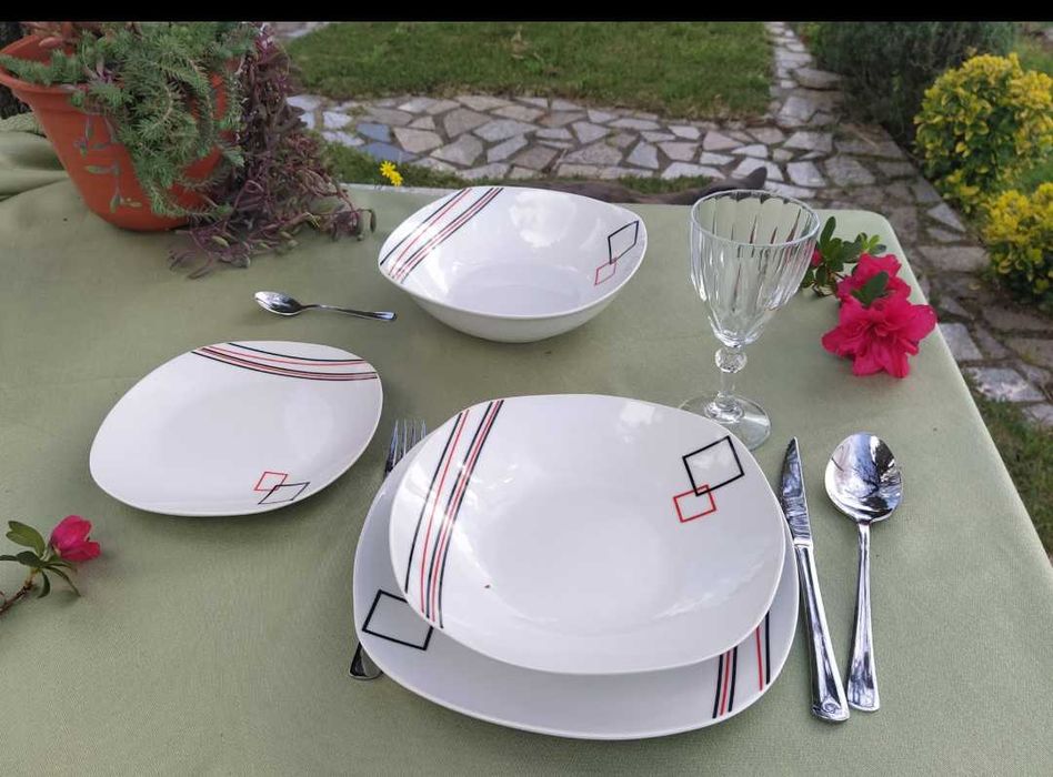Fantásticos Serviços jantar Porcelana 19 pçs*Novo* Vários Modelos
