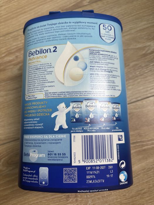 Bebilon Advance 2 Pronutra, 08.2027
