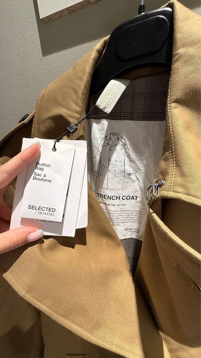 Чоловічий тренч Selected Homme, розмір M
