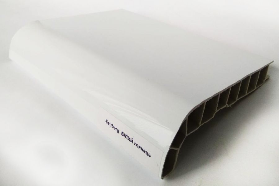 Підвіконник білий глянцевий Sauberg 200*2255мм