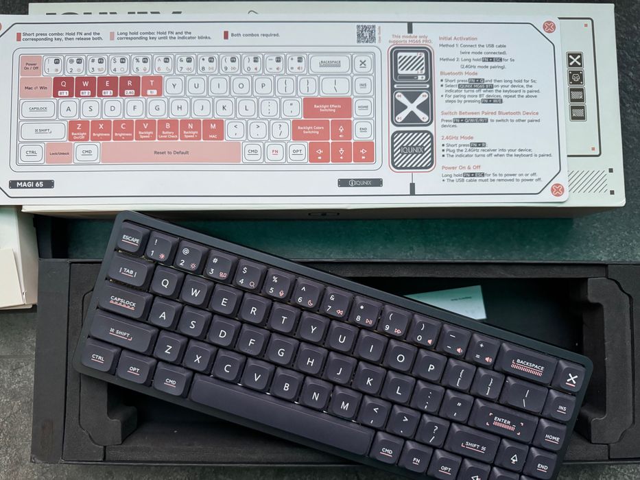 IQUNIX MG75 – bezprzewodowa mechaniczna klawiatura 75% | stan idealny