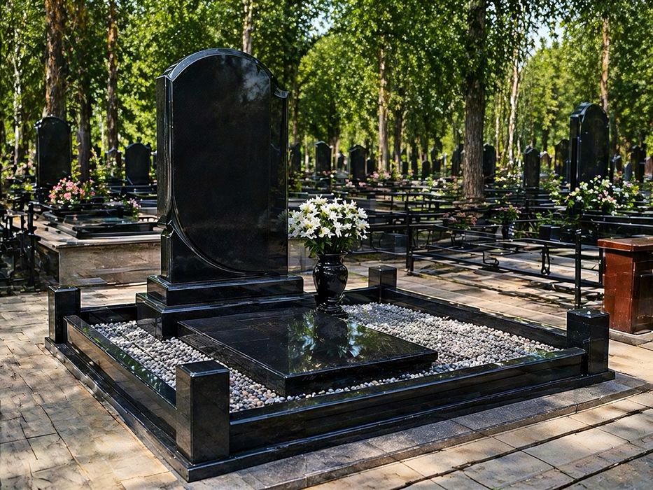 Гранітний пам’ятник Одинарний Готовий до встановлення