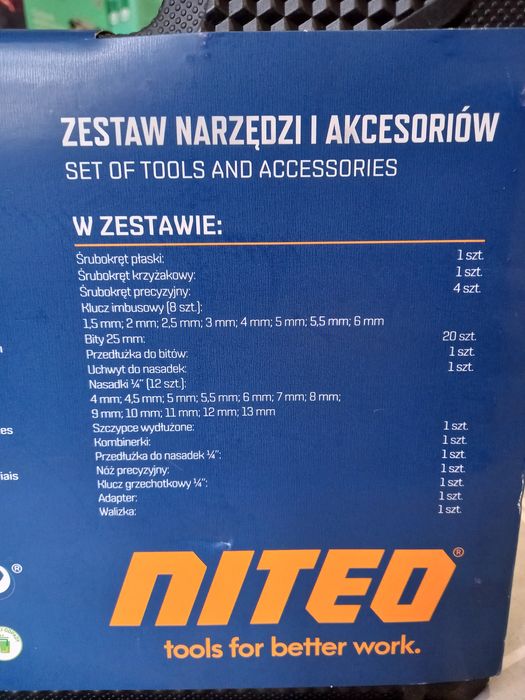 Zestaw narzędzi i akcesoriów